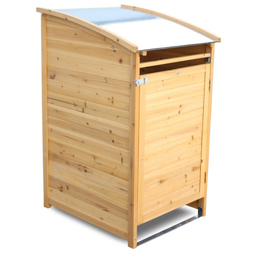 Mulltonnenhaus Mulltonnenverkleidung Holz Metall Edelstahl
