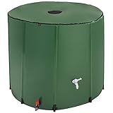 TecTake 800799 Regenwassertonne faltbar, Regentonne mit...