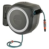 Gardena Wand-Schlauchbox Rollup M/L (weiß) 25 m:...