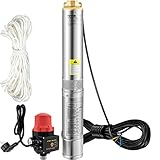 VEVOR 3,5' Tiefbrunnenpumpe 750W Brunnenpumpe 105L/min...