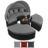 BB Sport Poly Rattan Sonneninsel Ø 180 cm Groß Lounge...
