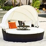 GIANTEX Sonneninsel Liegeinsel mit faltbarem...