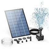 AISITIN Solar Springbrunnen 2.5W DIY Solar Teichpumpe...