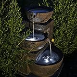 CLGarden Solar Springbrunnen NSP12 mit Akku und LED...